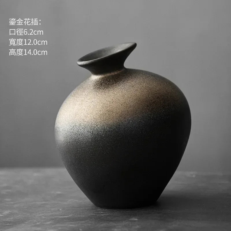 Vase - Decorative Terracotta Black