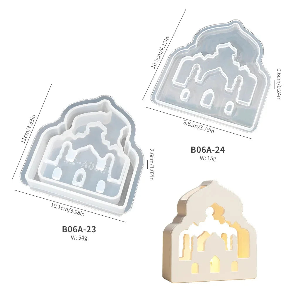 Lampshade - Hollow Silicone Moon Candle Holder