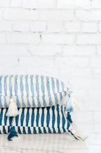 Antigua Pillow - Dark Teal Blue Archive New York