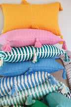 Antigua Pillow - Faded Aqua Archive New York