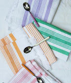 White &amp; Orange Kitchen Towel Archive New York