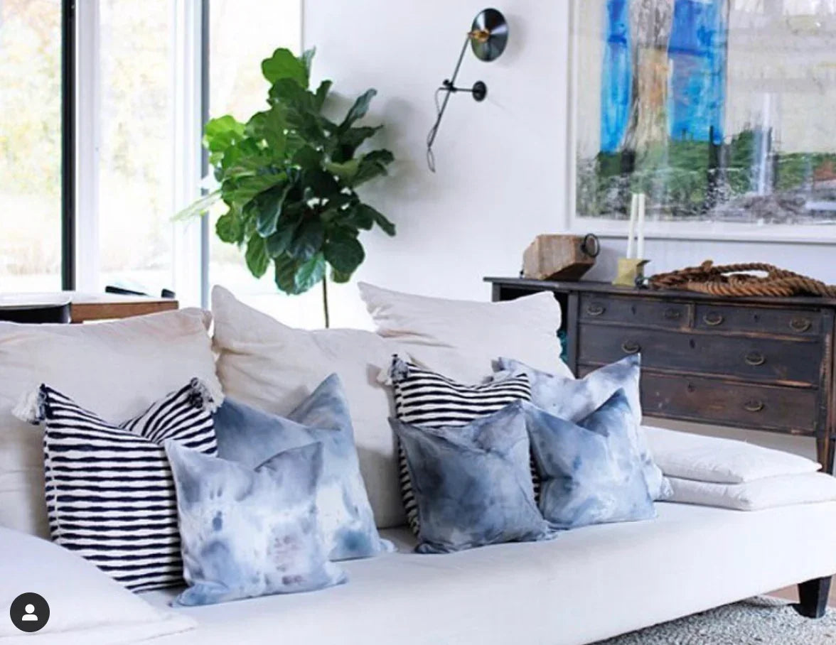 Antigua - Dark Teal Blue 20"x20" Archive New York