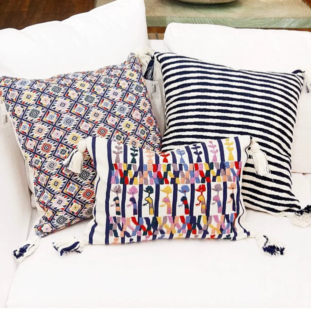 Antigua - Dark Teal Blue 20"x20" Archive New York