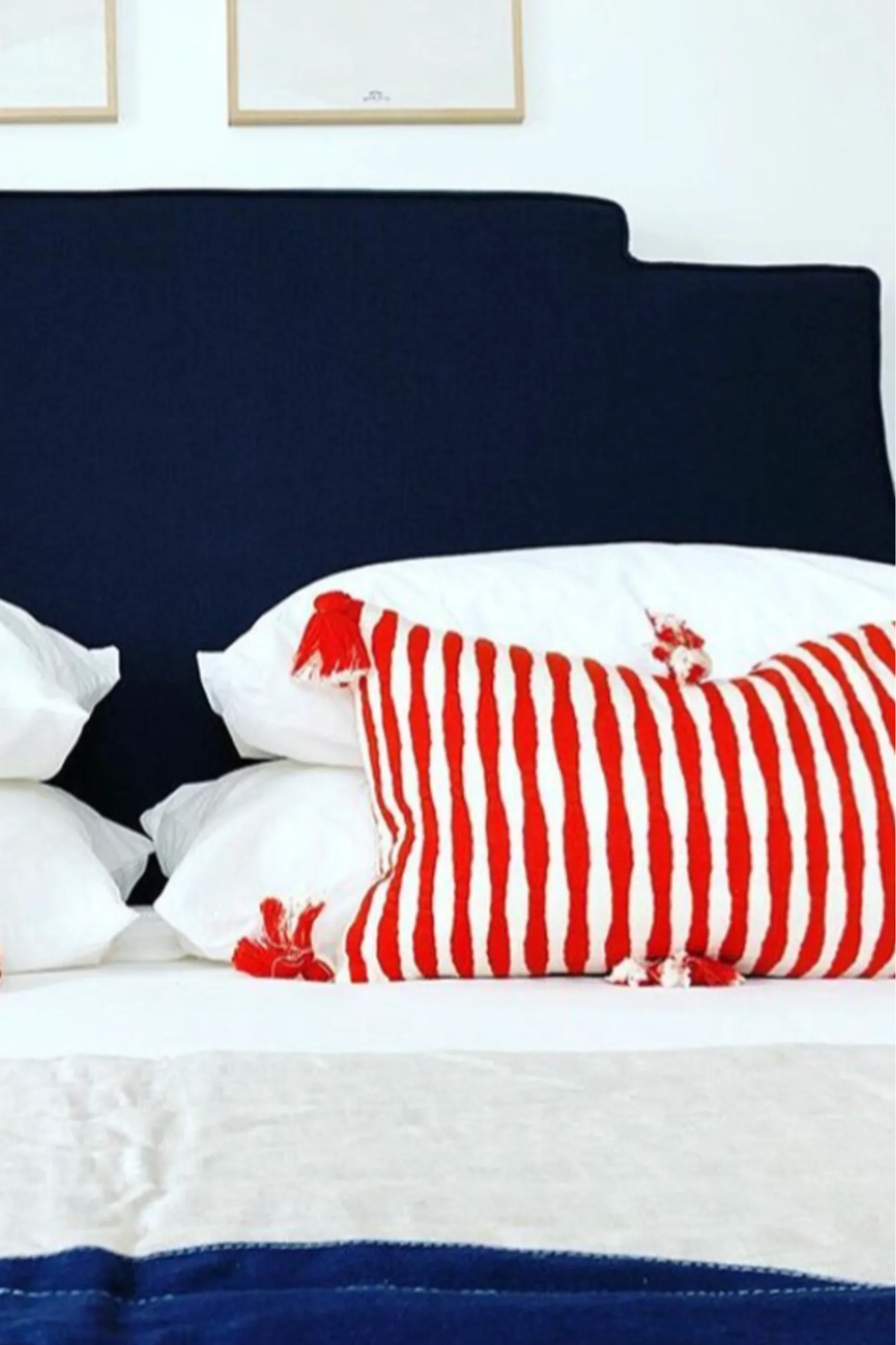 Antigua Pillow - Tomato Red Archive New York