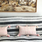 Antigua Pillow- Naturally Dyed Faded Pink Archive New York