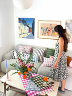 San Andres Gingham Pink & White Kitchen Towel Archive New York