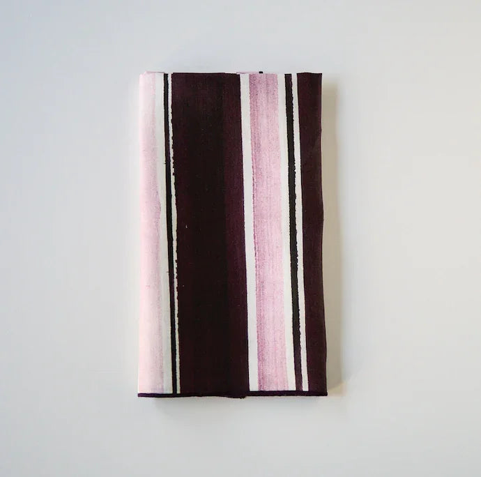 Rose Stripe Napkin www.goldie-home.com