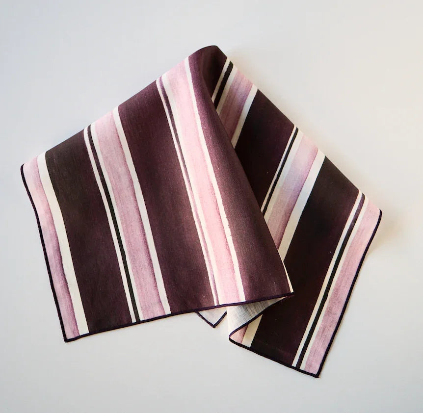 Rose Stripe Napkin www.goldie-home.com