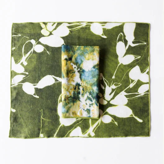 The Porto Print in Olive x Green Marble Set www.goldie-home.com