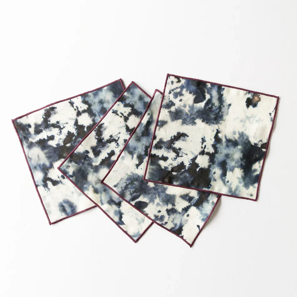 Grey Marble Cocktail Napkins www.goldie-home.com