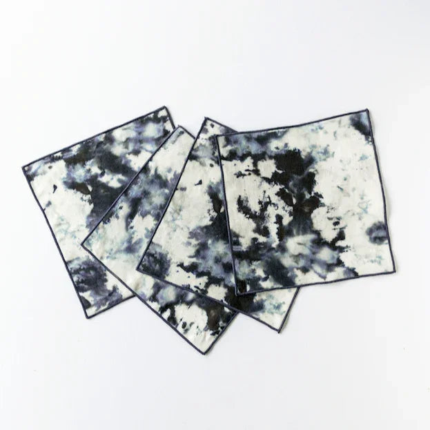 Grey Marble Cocktail Napkins www.goldie-home.com