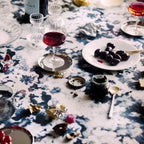 Grey Marble Tablecloth www.goldie-home.com