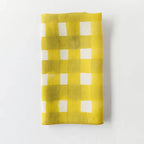 Yellow Cross-Hatch Napkin www.goldie-home.com