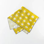 Yellow Cross-Hatch Napkin www.goldie-home.com