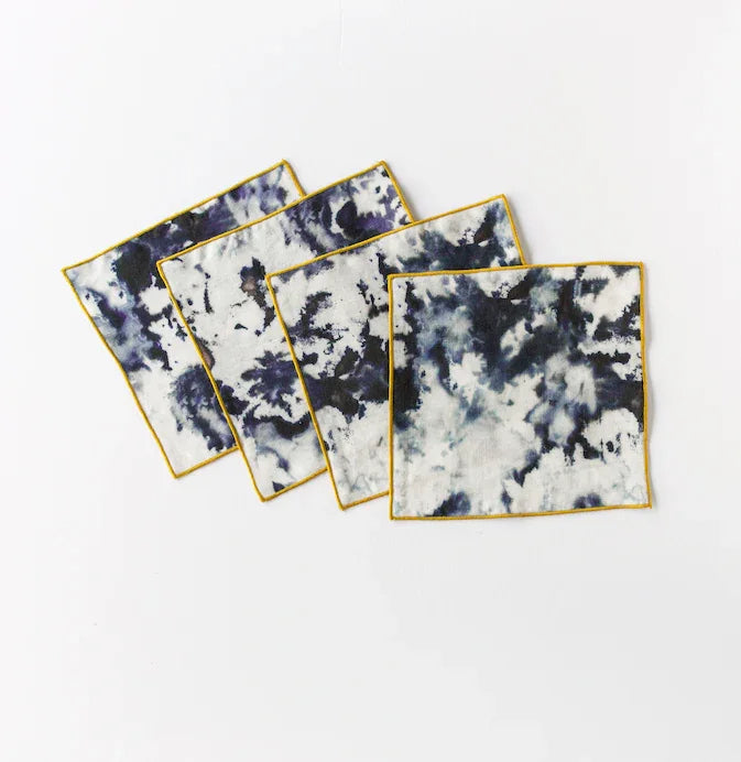 Grey Marble Cocktail Napkins www.goldie-home.com