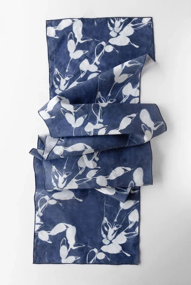 Porto Print in Indigo Runner www.goldie-home.com