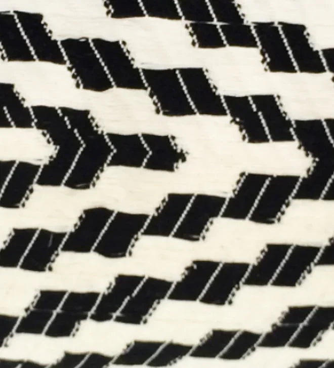 Almolonga Zig Zag Pillow - Black and White Archive New York