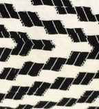 Almolonga Zig Zag Pillow - Black and White Archive New York