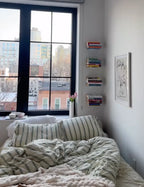 Minimal Stripe Bedding Set / Green Ever Lasting