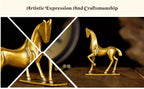 Sculpture - Abstract Brass Horse | Brass Horse Sculpture | dimensions | Abstract home decor | House of Avana