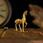 Sculpture - Abstract Brass Horse | Brass Horse Sculpture | detail view | Abstract home decor | House of Avana
