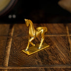 Sculpture - Abstract Brass Horse | Brass Horse Sculpture | front view | Abstract home decor | House of Avana