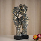 Vilead Resin Abstract Couple Sculptures Lovers Statue Home Living Room Tabletop Decoration Accessories Retro Art Decor Figure - House Of Avana