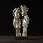 Vilead Resin Abstract Couple Sculptures Lovers Statue Home Living Room Tabletop Decoration Accessories Retro Art Decor Figure - House Of Avana
