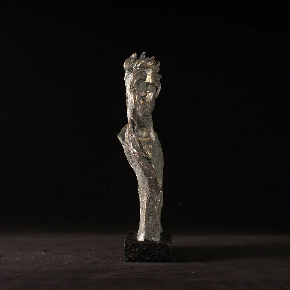 Vilead Resin Abstract Couple Sculptures Lovers Statue Home Living Room Tabletop Decoration Accessories Retro Art Decor Figure - House Of Avana