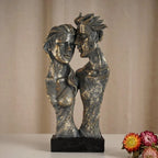Vilead Resin Abstract Couple Sculptures Lovers Statue Home Living Room Tabletop Decoration Accessories Retro Art Decor Figure - House Of Avana