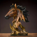 Horse Head Sculpture, lifestyle image - House Of Avana