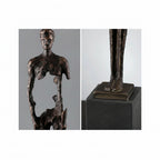Retro TV Cabinet - Brown Wooden Storage | Mixed (Metal and) Figure Sculpture | lifestyle | Abstract home decor | House of Avana