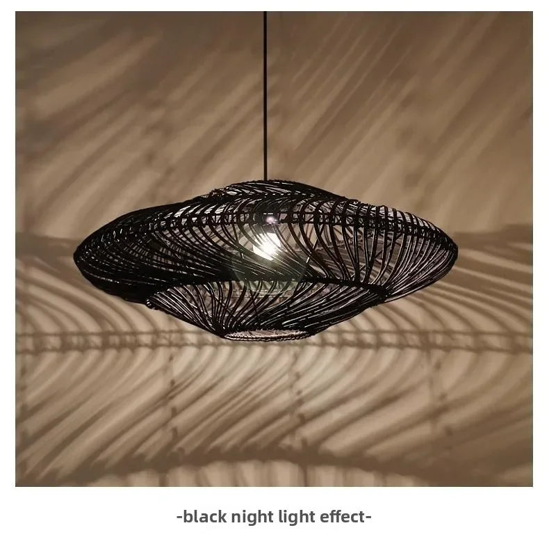 Rattan Chandelier Large