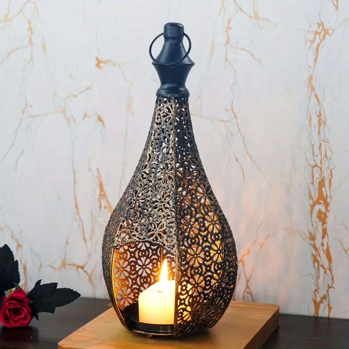 Lantern - Metal Morocco Candle Holder