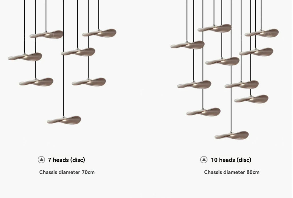 Chandelier - Multi-head Walnut