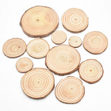 Natural Pine Round Wood Circles with Tree Bark
