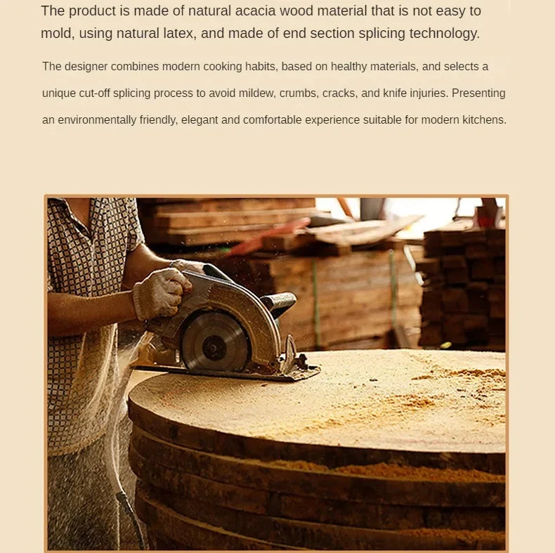 Cutting Board - Double-sided Acacia Wood Large