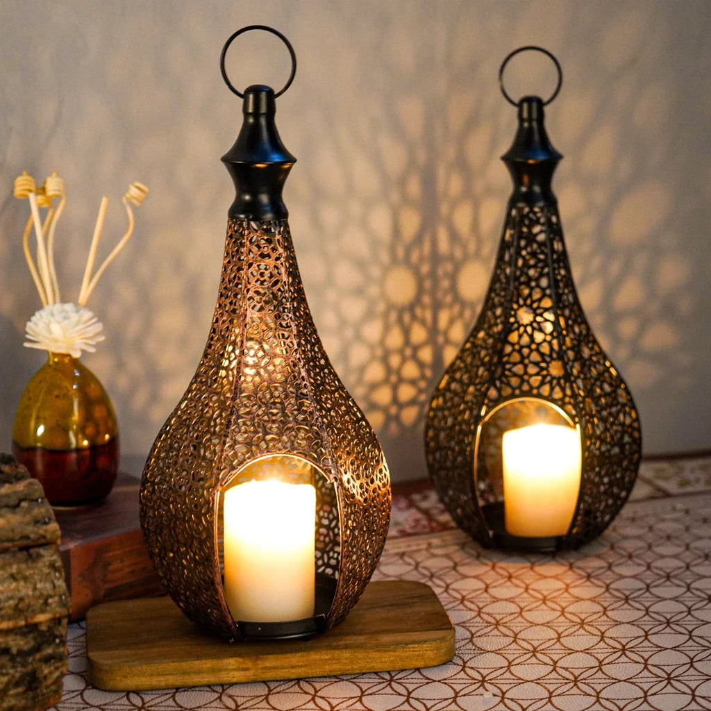 Lantern - Metal Morocco Candle Holder