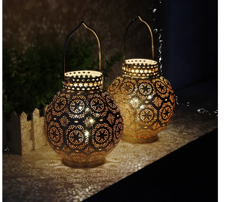 Lantern - Hollow Out Iron Metal Bedroom