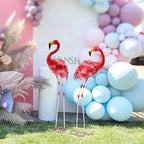 Tropical Flamingo Sculpture Pair – Decorative Lawn & Patio Decor
