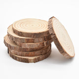 Natural Pine Round Wood Circles with Tree Bark