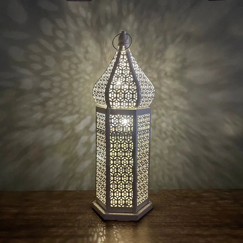 Lantern - LED Iron Moroccan Retro