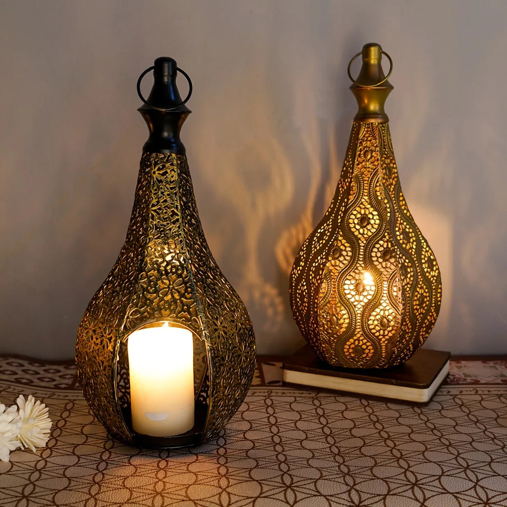 Lantern - Metal Morocco Candle Holder