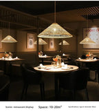 Rattan Chandelier Large