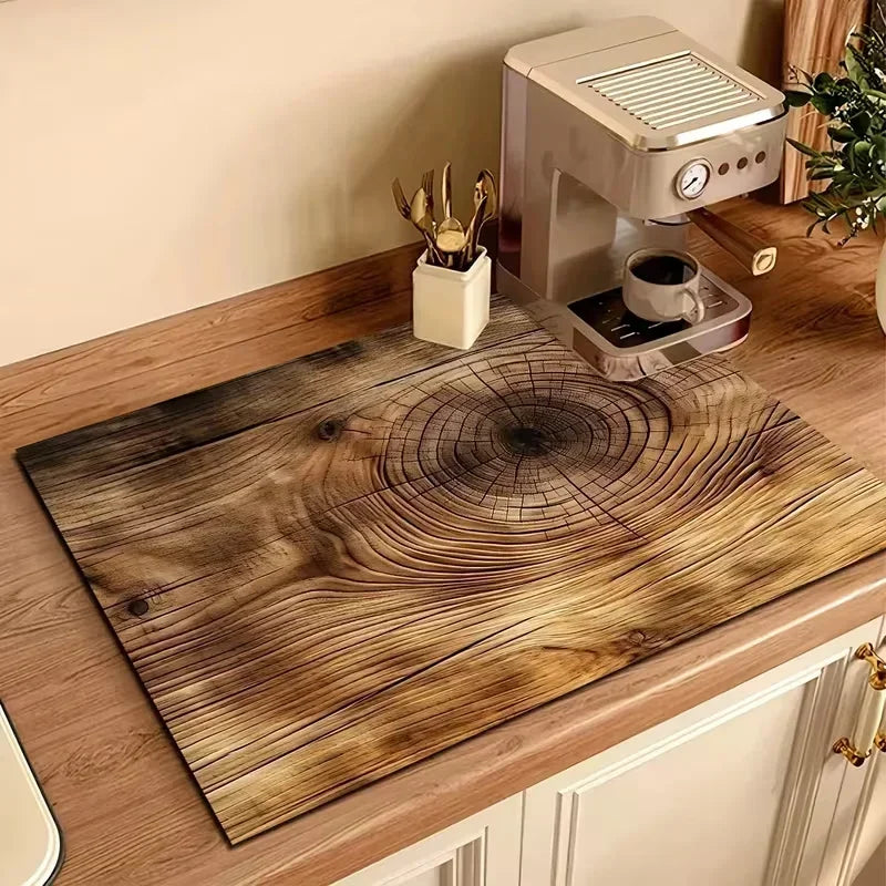 Dish Mat - Minimalist Colorful Rectangular