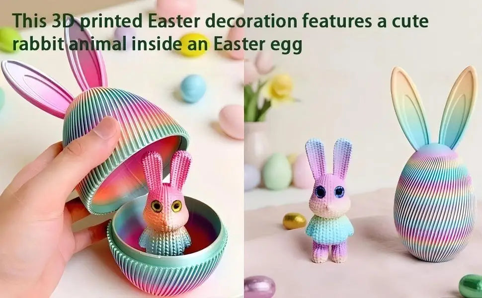 Easter Ornament - Decorative Ceramic Bunny