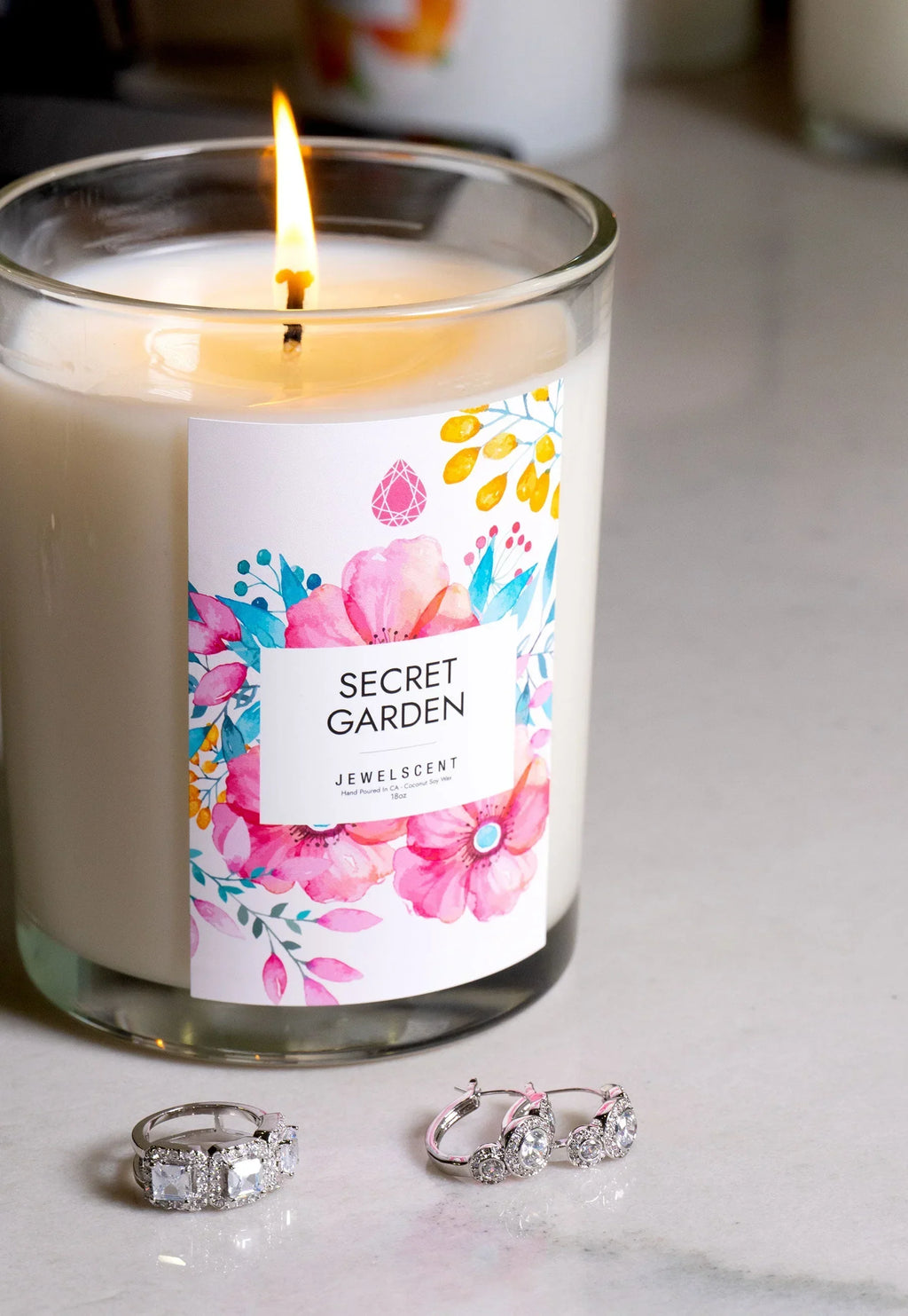 Secret Garden 18oz Home Jewelry Candle JewelScent