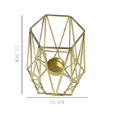 Gold Geometric Tealight Candle Holder