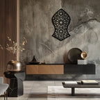 Seljuk Pattern Metal Wall Art – Timeless Geometric Elegance - KAF245 Peony Atelier