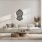 Seljuk Pattern Metal Wall Art – Timeless Geometric Elegance - KAF245 Peony Atelier